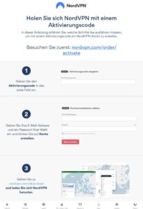 Anleitung Aktivierung NordVPN