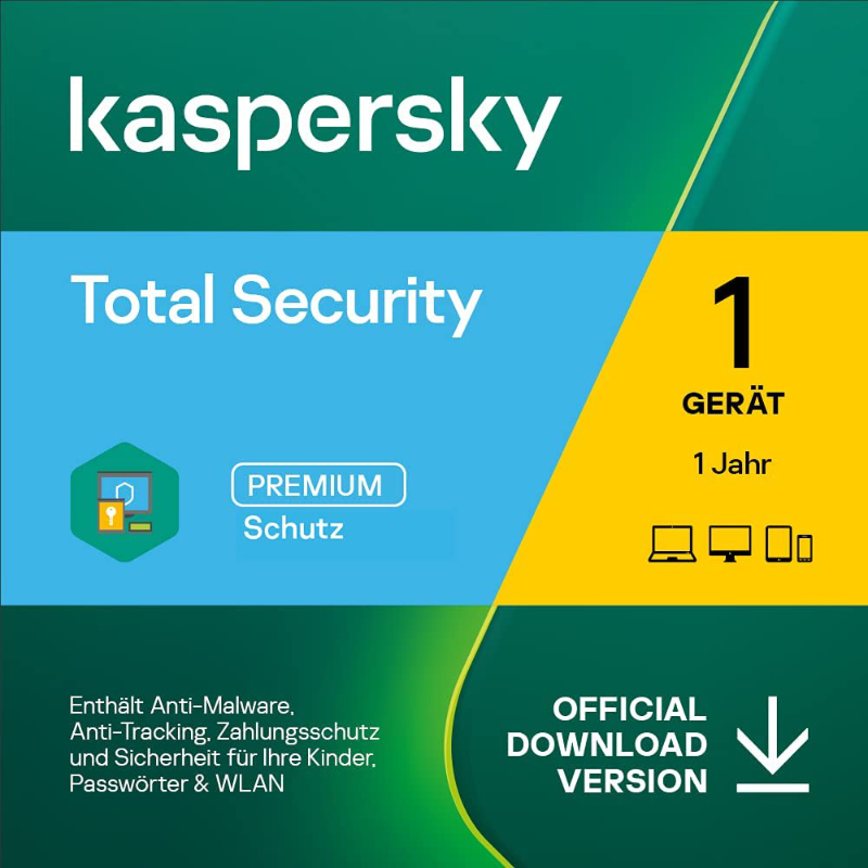Kaspersky Total Security 1 Gerät 1 Jahr