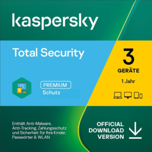 Kaspersky Total Security 3 Geräte 1 Jahr